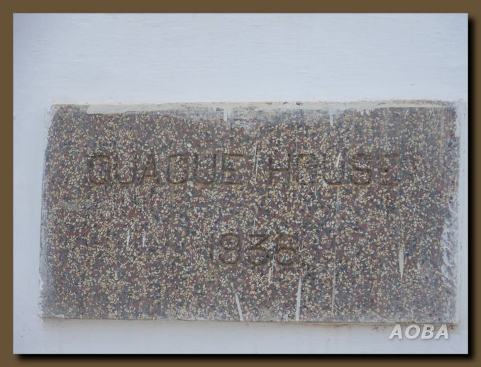 Quaque House plaque
